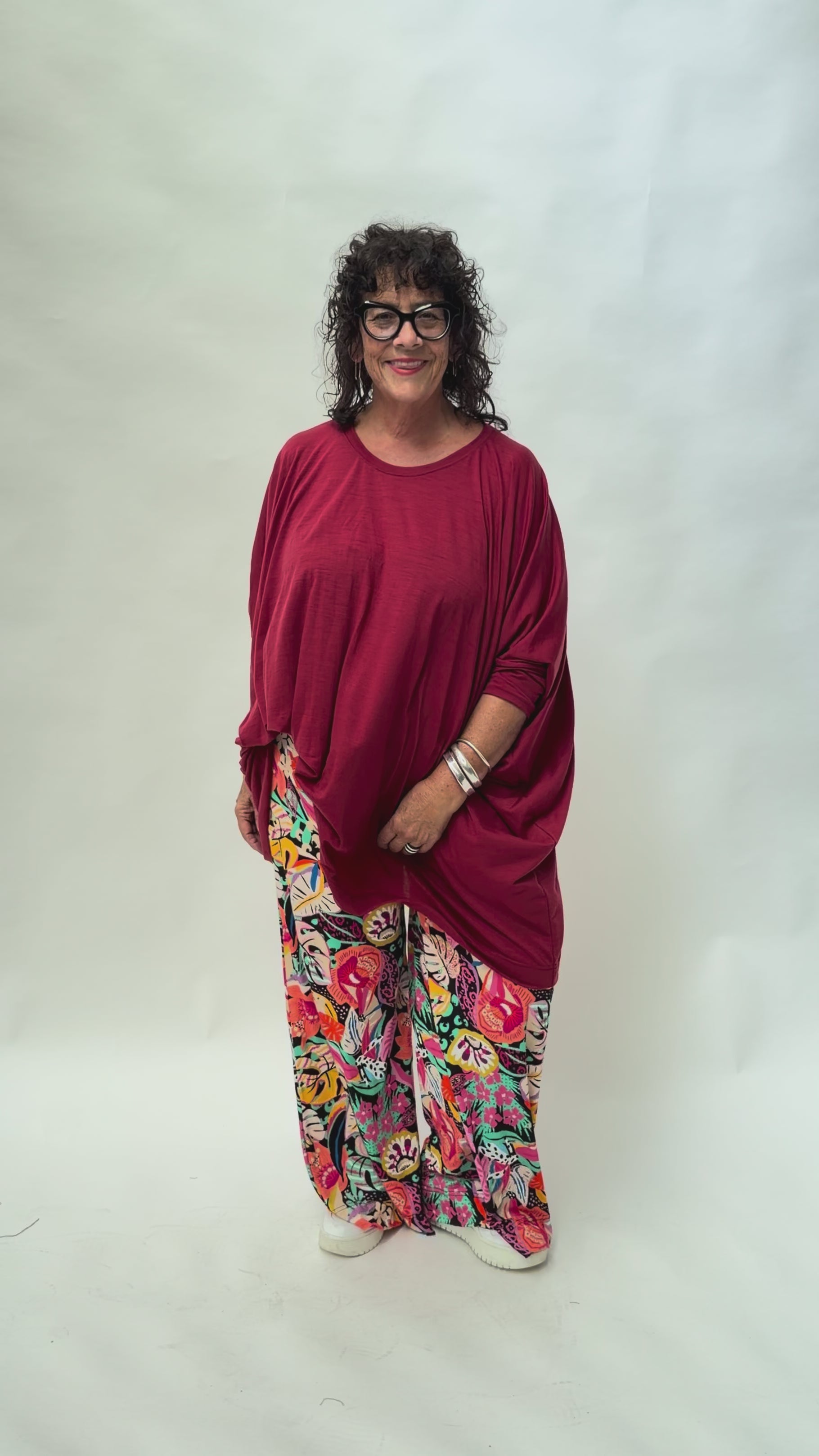 TCD Habitat Top - Berry Red Merino