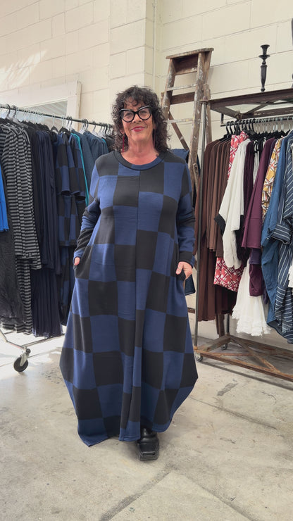 TCD Onyx Dress - Blue Check