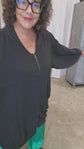 TCD Brooke Bomber - Sheer Black