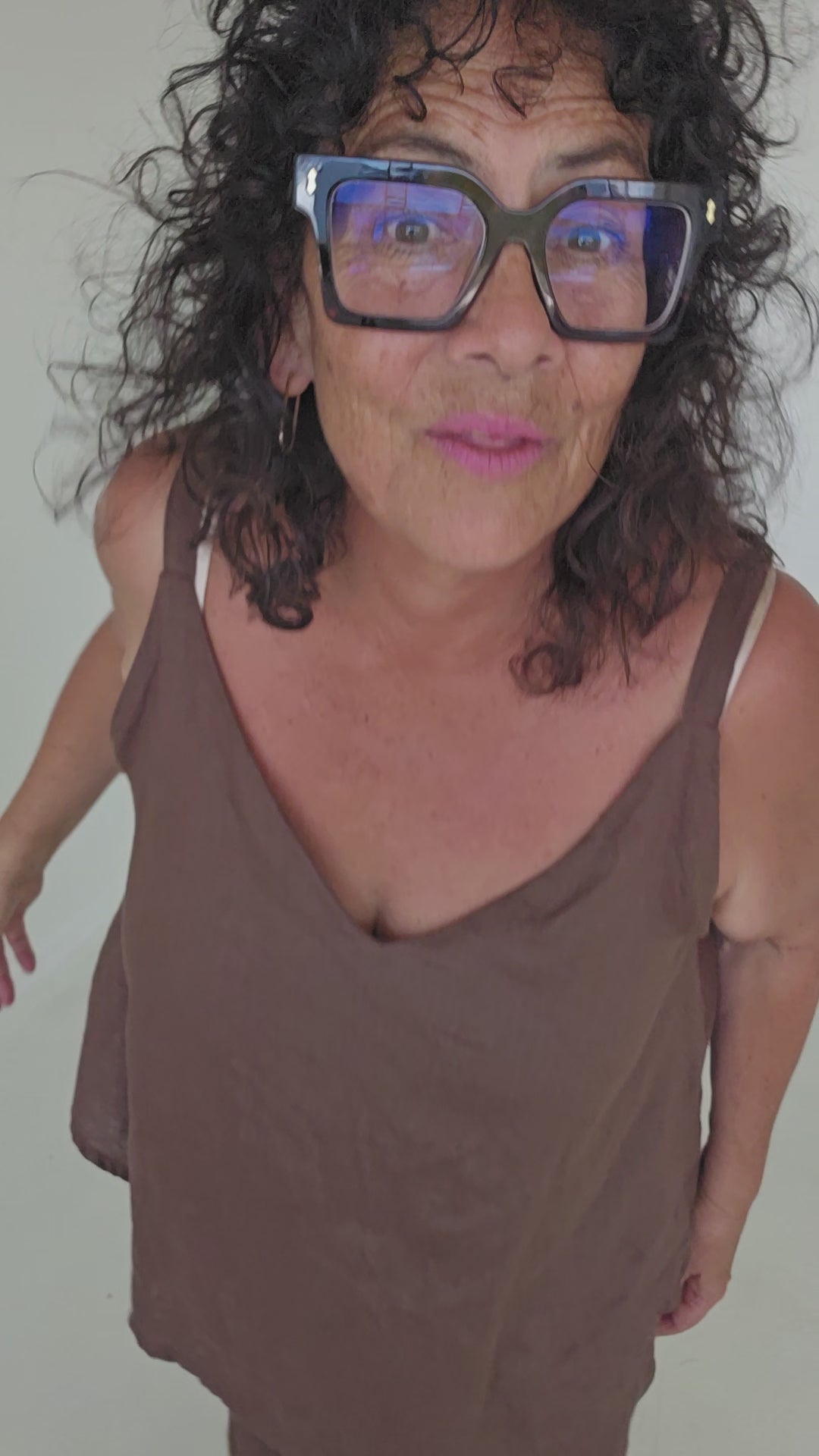 TCD Pansy Bias Cut Skirt - Chocolate