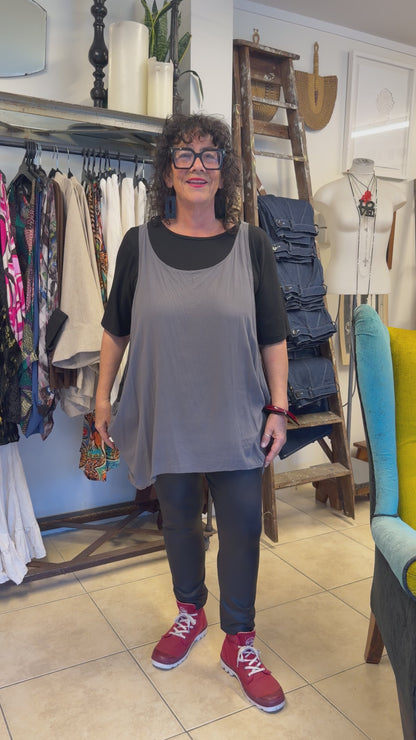 TCD Drape Tunic - Black Lace