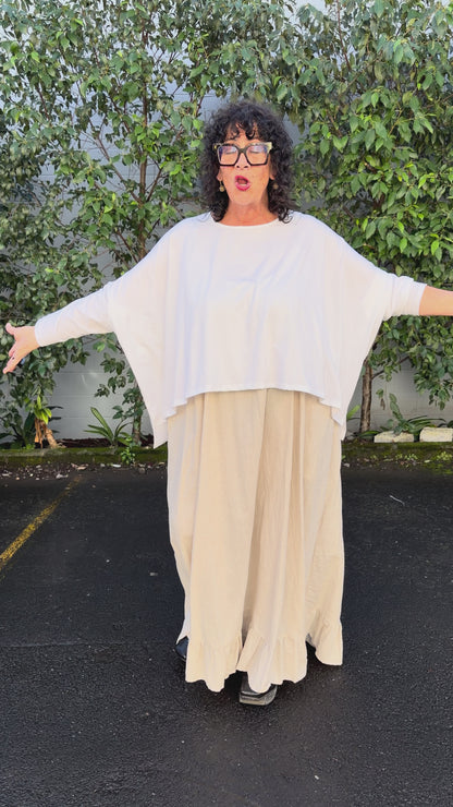 TCD Lockdown Crop - Vintage White