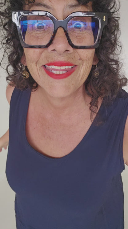 TCD Cleo Summer Coat Split - Navy Ink