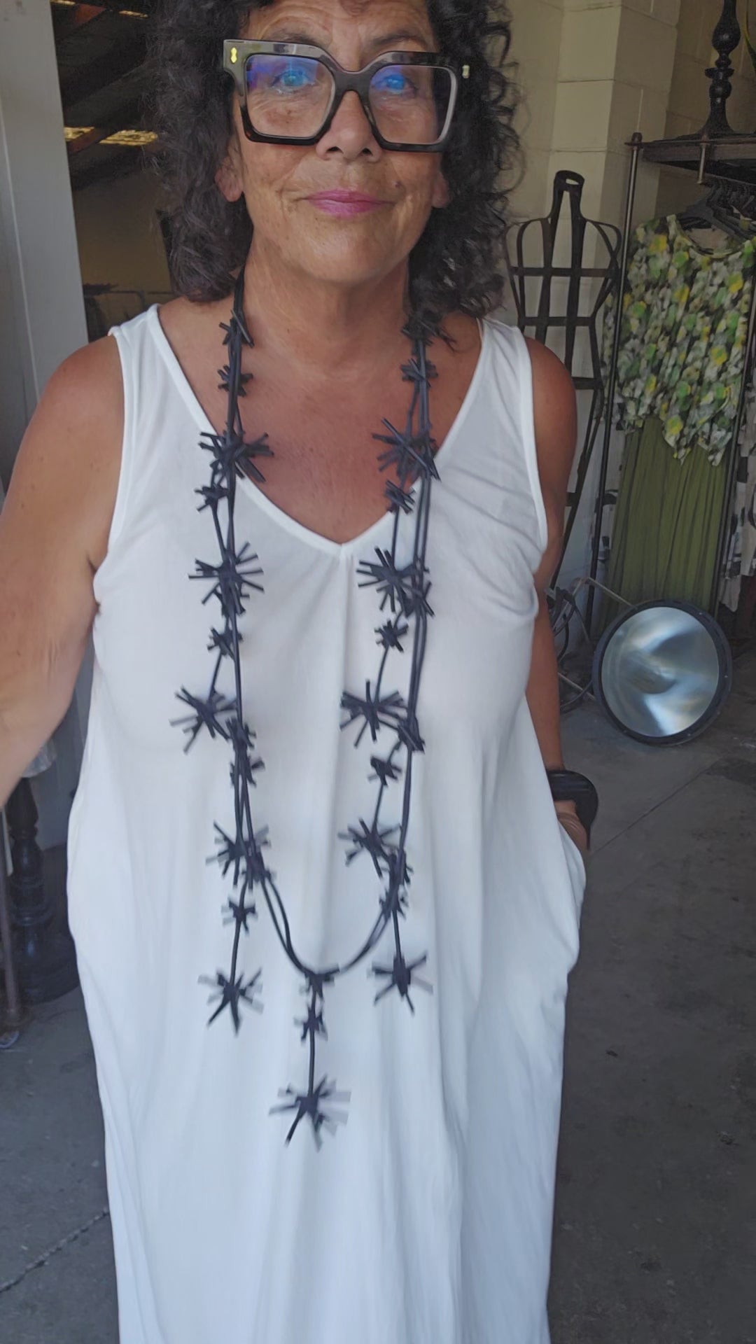 TCD Long Athena Dress - Cream