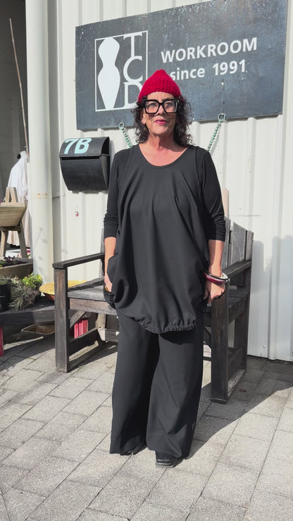 TCD Sadie Pants - Black Wool