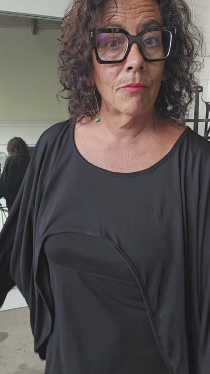 TCD Battina Top  - Black Slinky