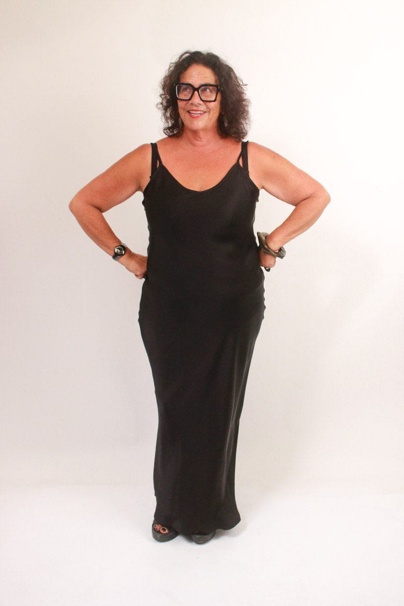 TCD TCD Long Bias Slip - Black Shop 0 = 14 (Satin)