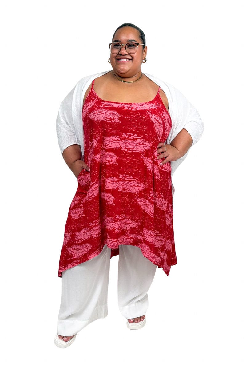 TCD TCD Reveal Tunic - River Red Shop 0 = 14