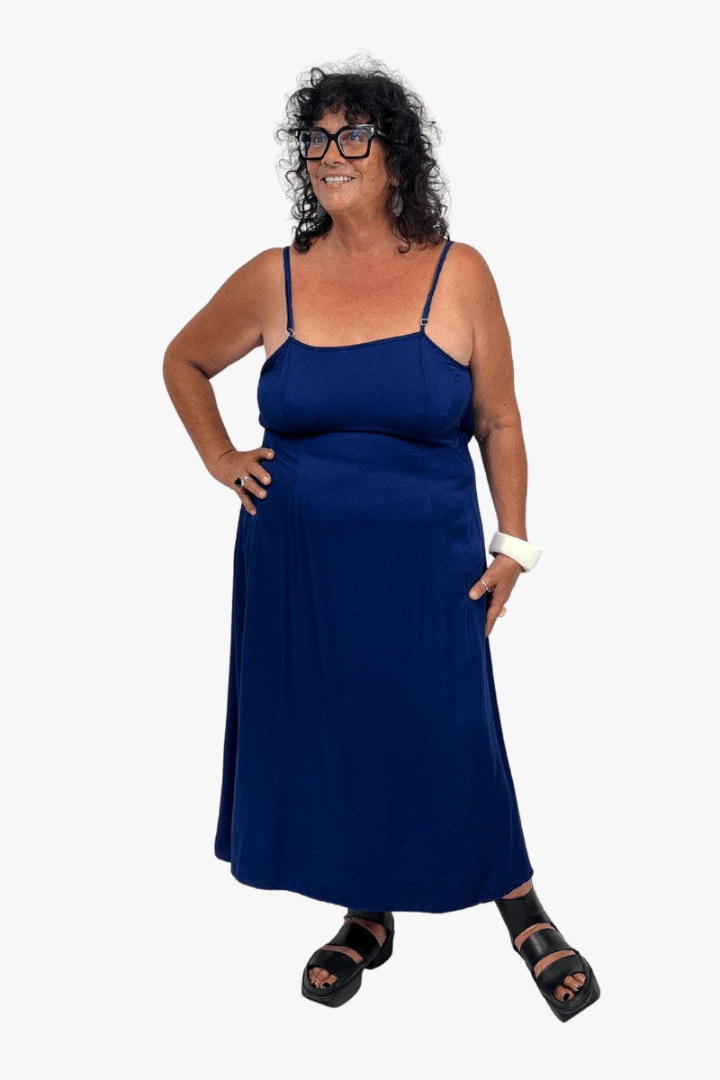 TCD TCD Steph Slip Dress - Cobalt Blue Shop 0 = 14