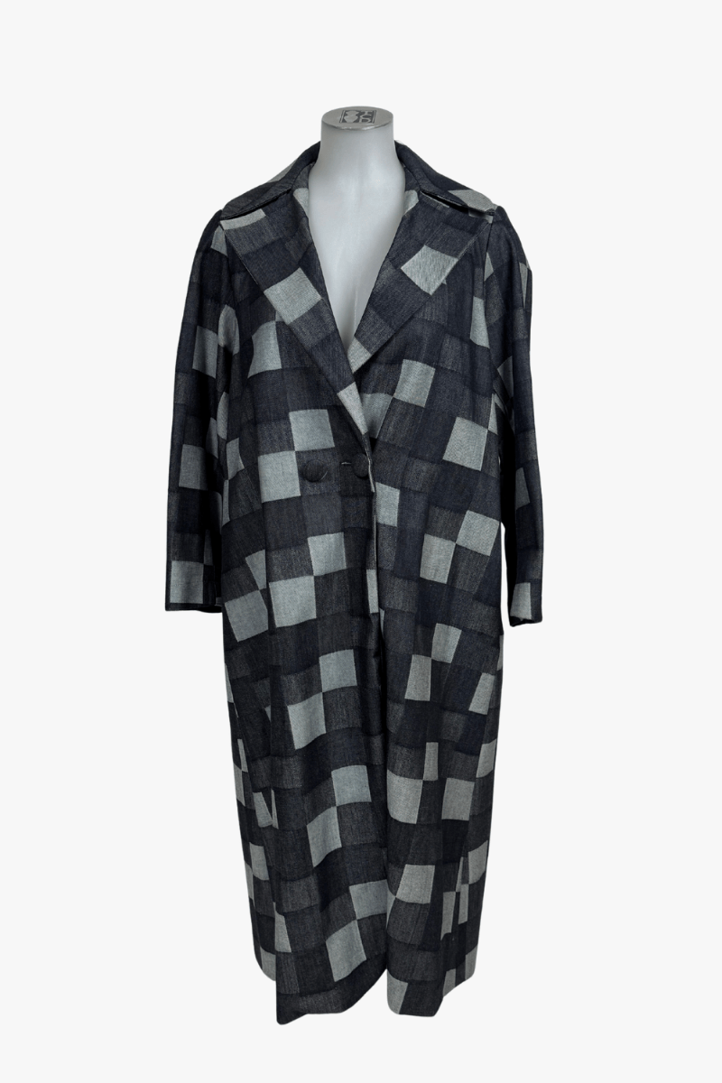TCD TCD Second - Chester Pike Coat - Denim Check Shop 1 = 16-18