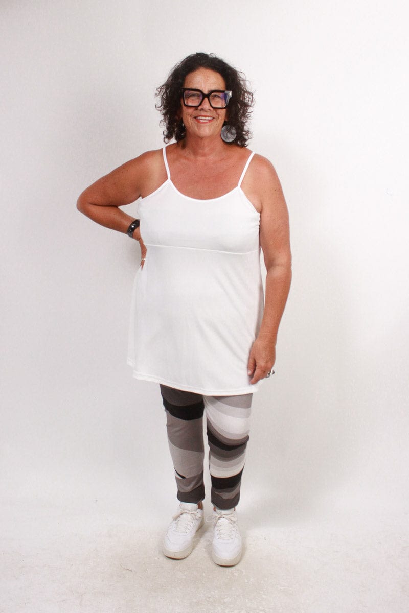 TCD TCD Bodice Camisole - White Slinky (LONGER LENGTH) Shop 1 = 16