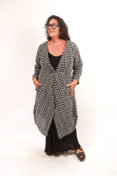 TCD TCD Solidarity Jacket - Black Textural Print Shop 1 = 16