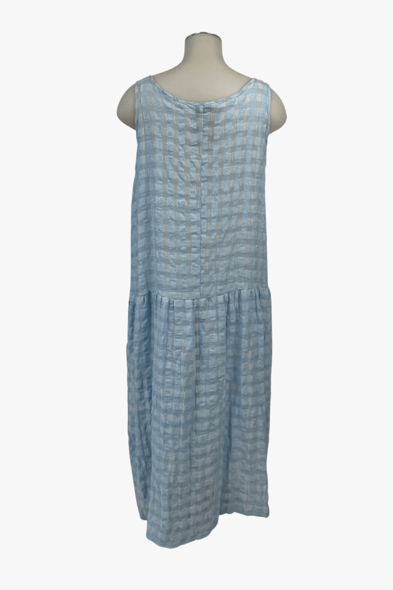 TCD TCD Second - Petticoat Dress - Baby Blue Check Shop L = 20 - 22