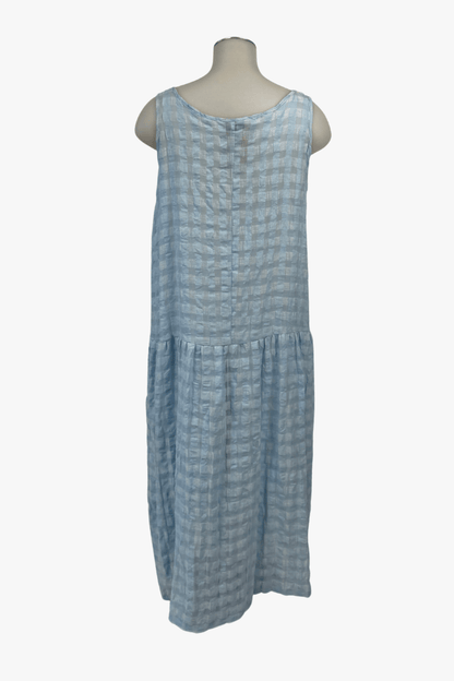 TCD TCD Second - Petticoat Dress - Baby Blue Check Shop L = 20 - 22