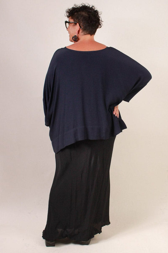 TCD TCD Short Haven Top - Navy (LUCKY LAST OS = 14/24) Shop O/S = 14 - 24