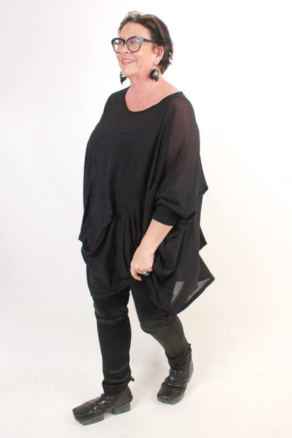 TCD TCD Subtraction Top - Black Mesh Shop O/S = 14 - 24