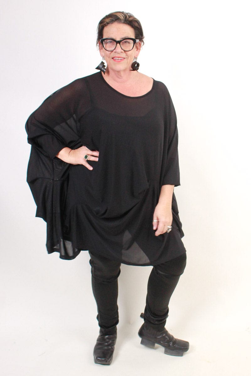 TCD TCD Subtraction Top - Black Mesh Shop O/S = 14 - 24