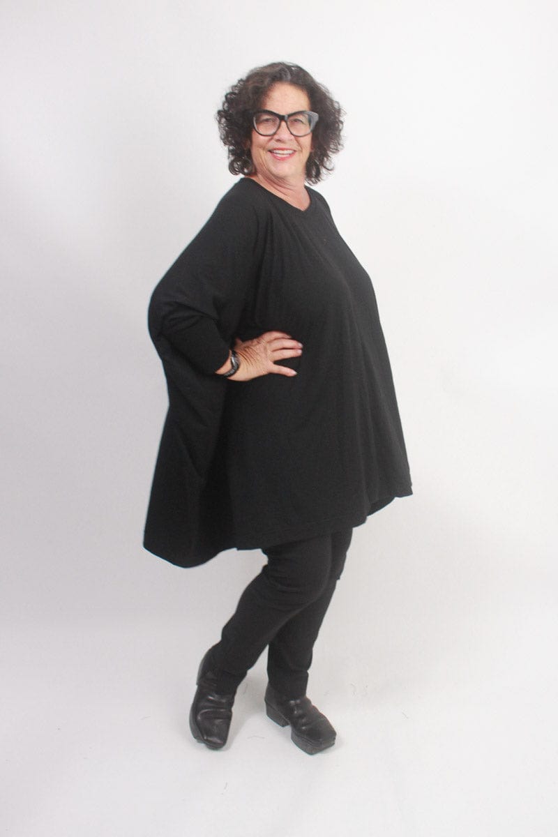 TCD TCD Habitat Top - Black Merino Shop One Size = 14-24