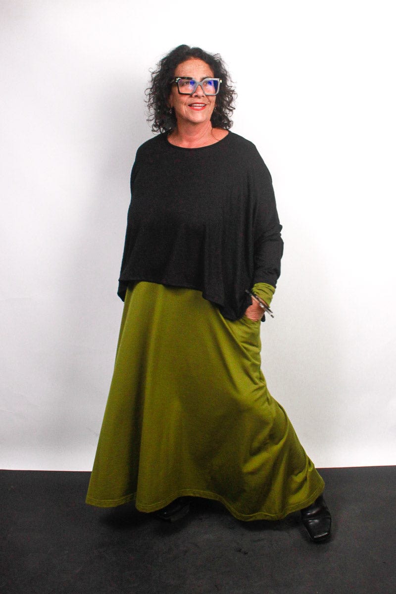 TCD TCD Lockdown Crop - Black Rib Knit Shop One Size = 14-24