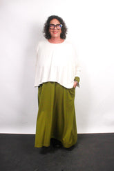 TCD TCD Lockdown Crop - Stone Rib Knit Shop One Size = 14-24