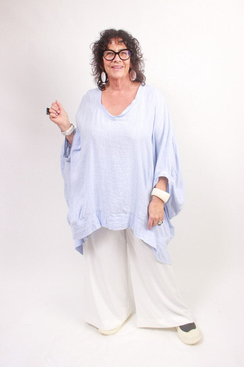 TCD TCD Mod Top - Baby Blue (LUCKY LAST - OS = 14-24) Shop One Size = 14-24