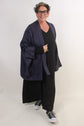 TCD TCD Boxy Linen Jacket - Navy Twill Shop OS = 14-24