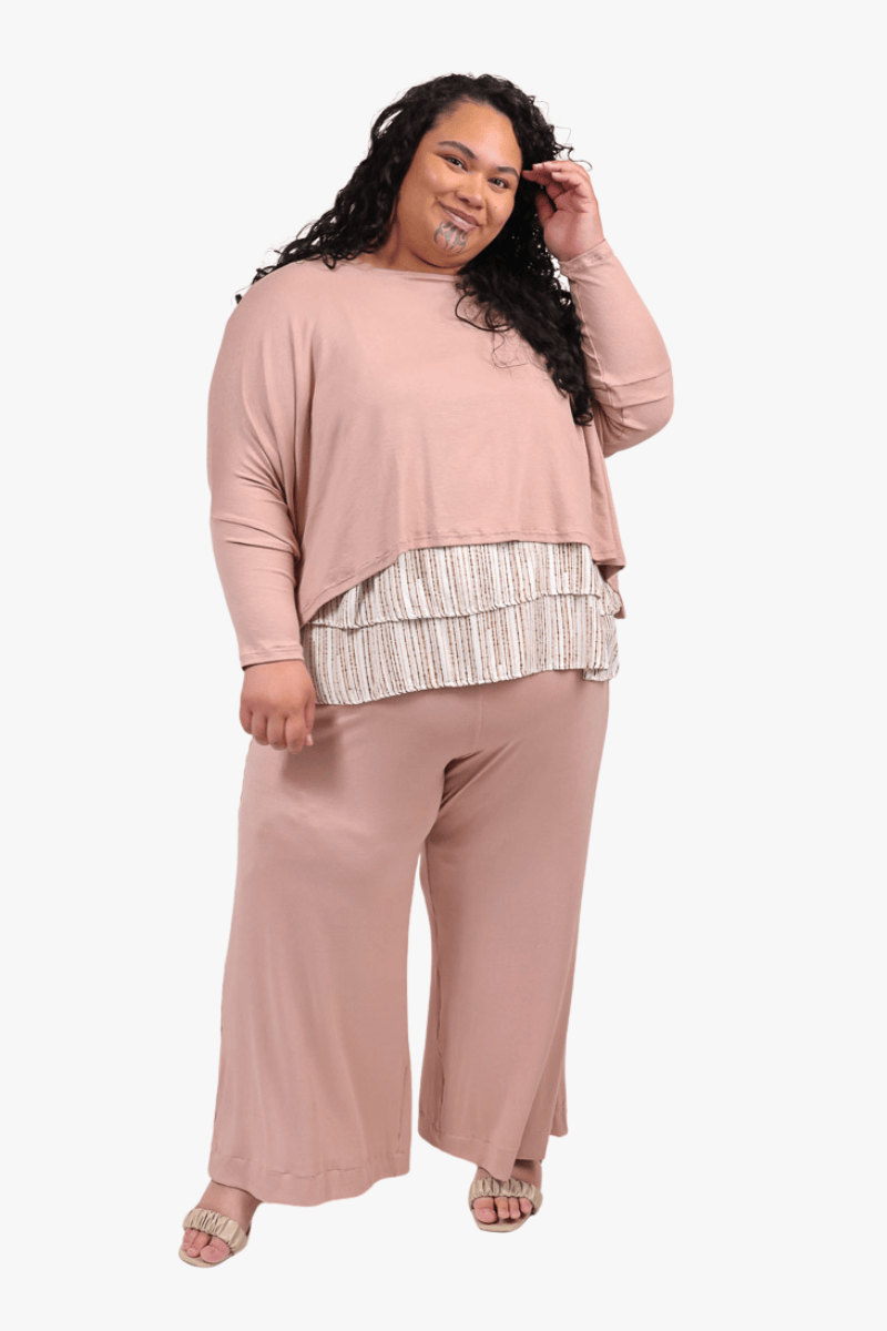 TCD TCD Lockdown Crop - Dusky Shop OS = 14-24