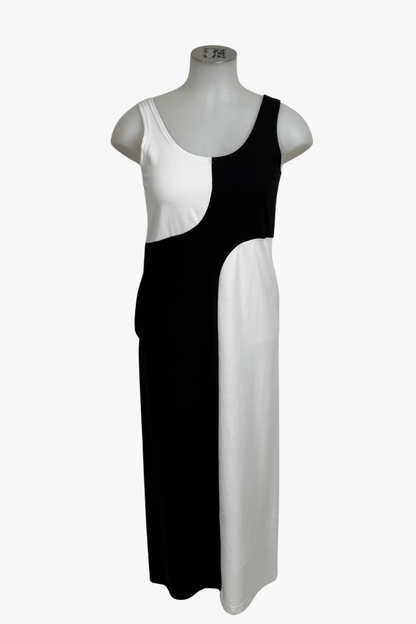TCD TCD Sample - Long La Bella Dress - Black and White Shop S = 14 - 16