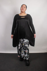 TCD TCD Athena Tunic - Black Satin Shop