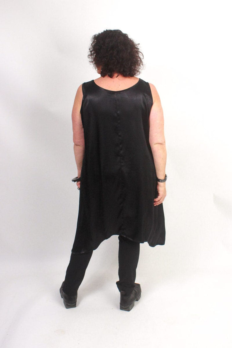 TCD TCD Athena Tunic - Black Satin Shop