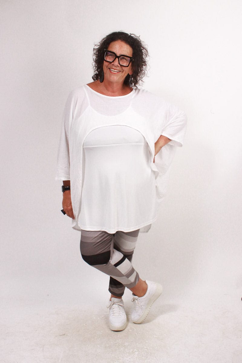 TCD TCD Bodice Camisole - White Slinky (LONGER LENGTH) Shop