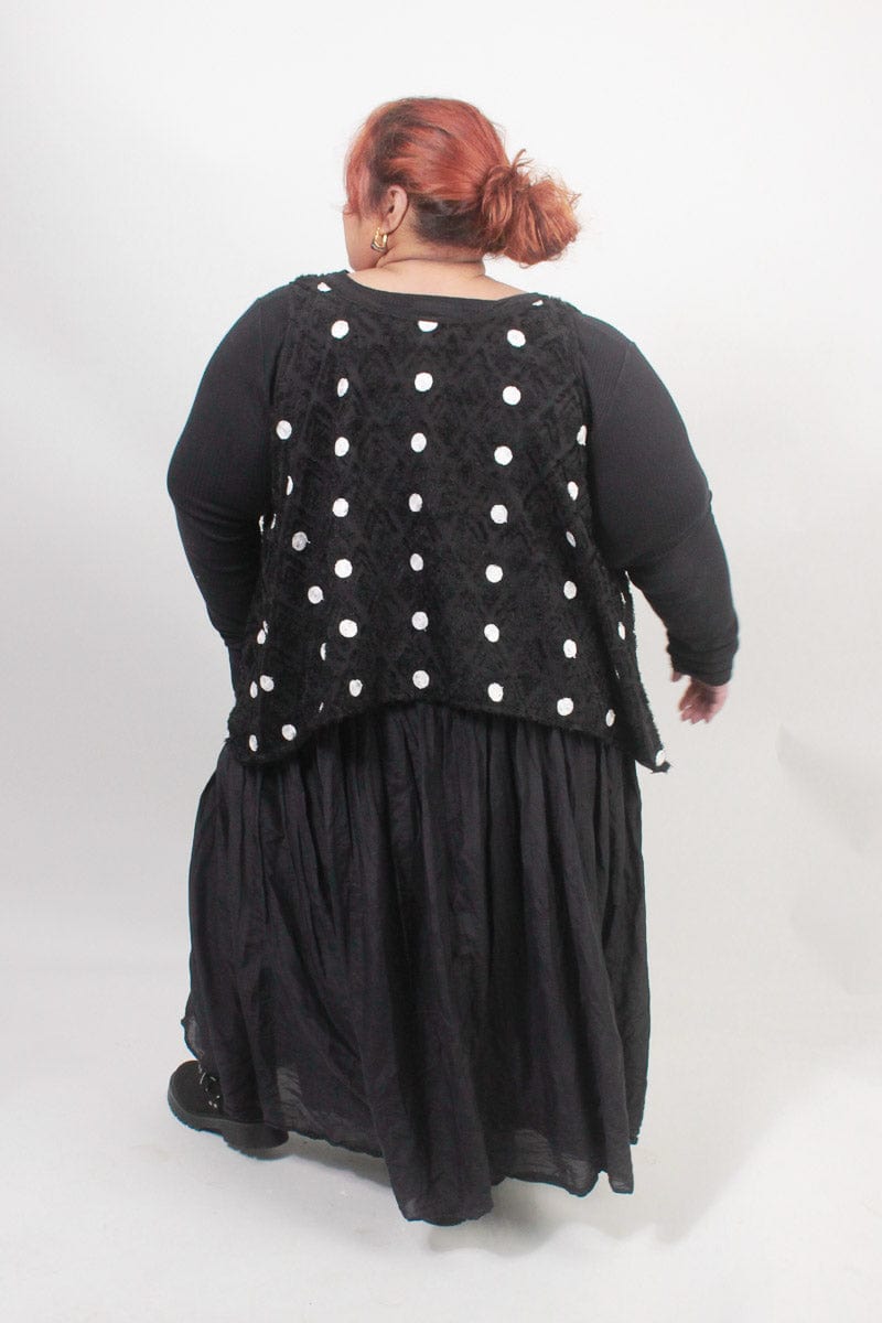 TCD TCD Crop Athena Tunic - Black Spots Shop