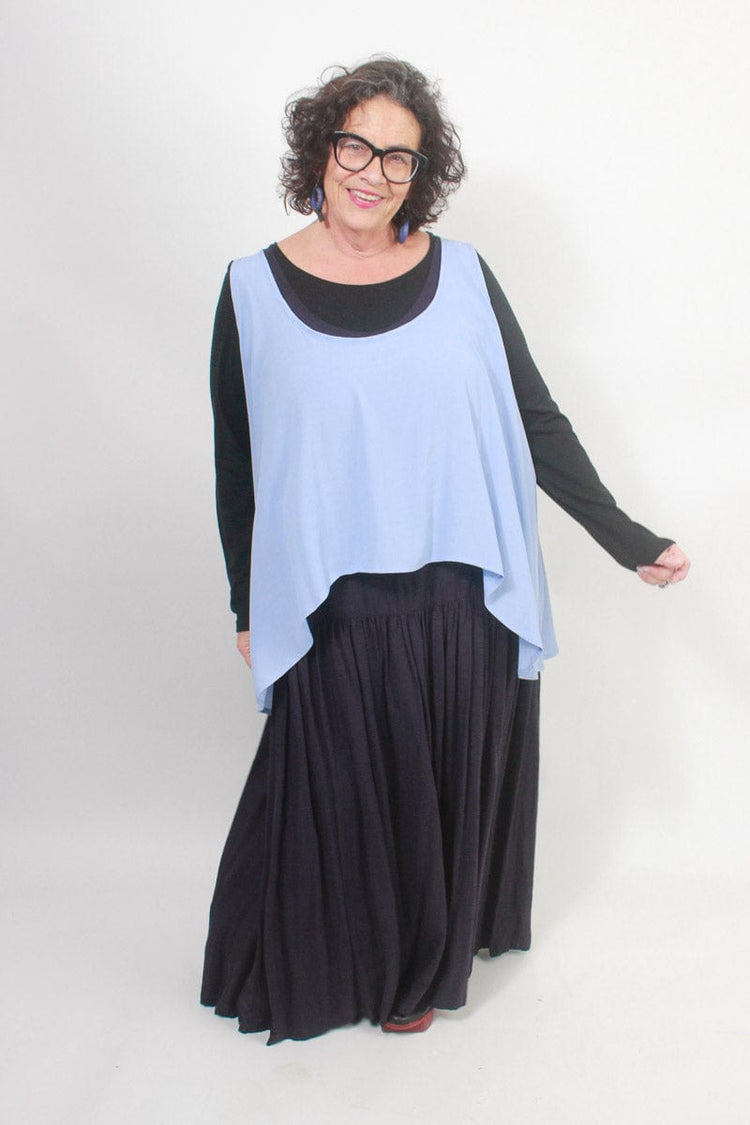 TCD TCD Crop Athena Tunic - Pastel Blue Shop