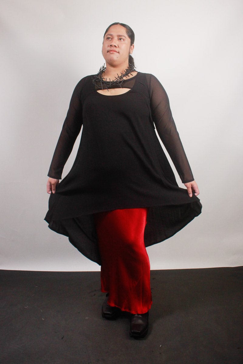 TCD TCD Dihlia Top - Black Mesh Shop