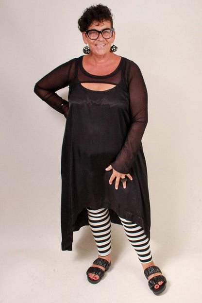 TCD TCD Dihlia Top - Black Mesh Shop