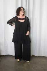 TCD TCD Dihlia Top - Black Mesh Shop