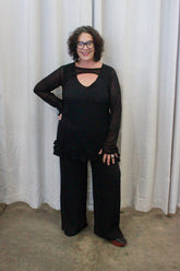 TCD TCD Dihlia Top - Black Mesh Shop