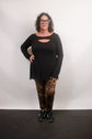 TCD TCD Dihlia Top - Black Viscose Knit Shop