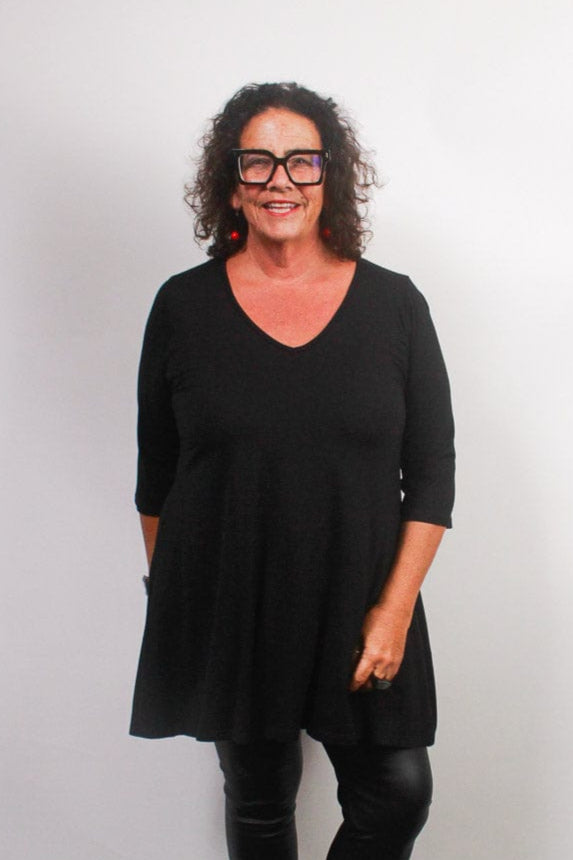 TCD TCD Evie Tee (T-Shirt) - Black Shop