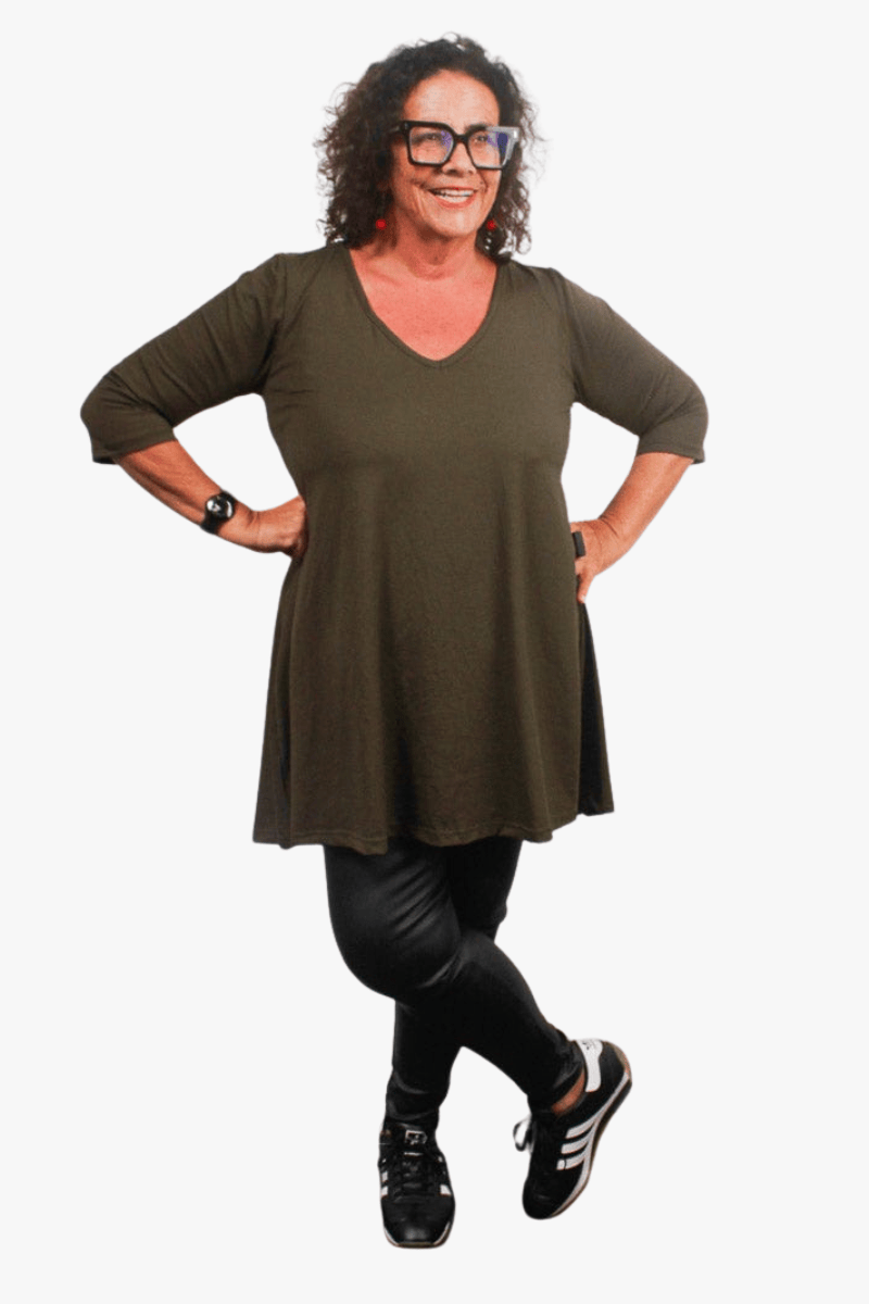 TCD TCD Evie Tee (T-Shirt) - Khaki Shop