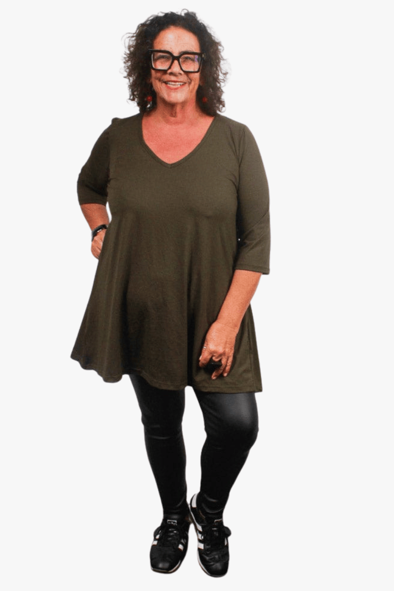 TCD TCD Evie Tee (T-Shirt) - Khaki Shop