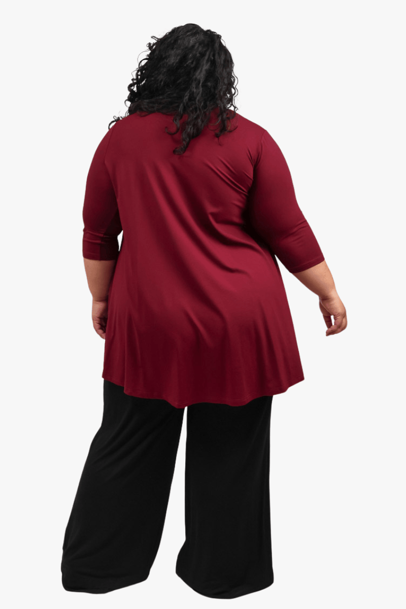 TCD TCD Evie Tee (T-Shirt) - Merlot Shop