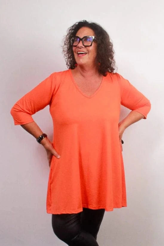 TCD TCD Evie Tee (T-Shirt) - Orange Shop