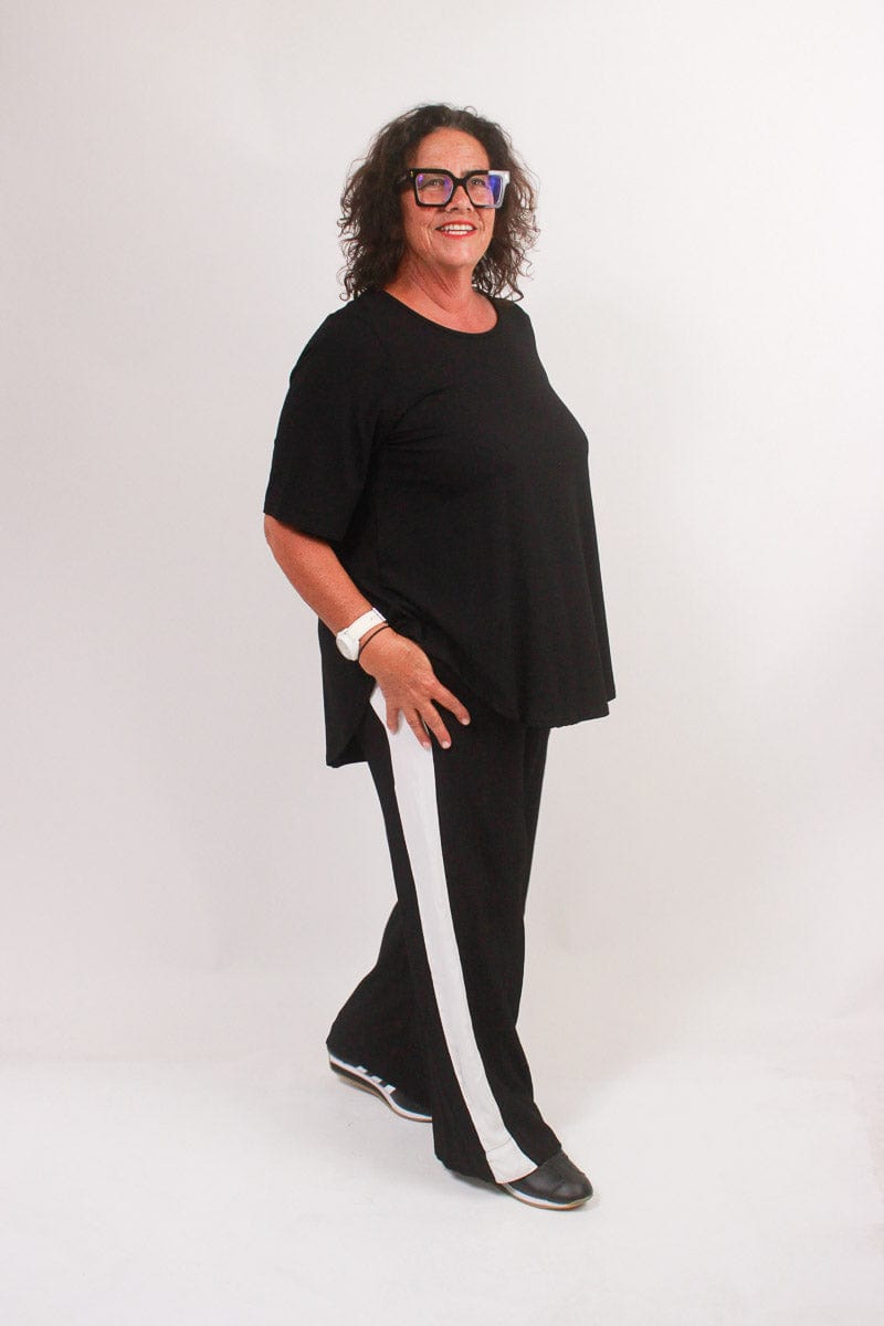 TCD TCD EXCLUSIZE Athleisure Pant - Black/White Stripe Shop