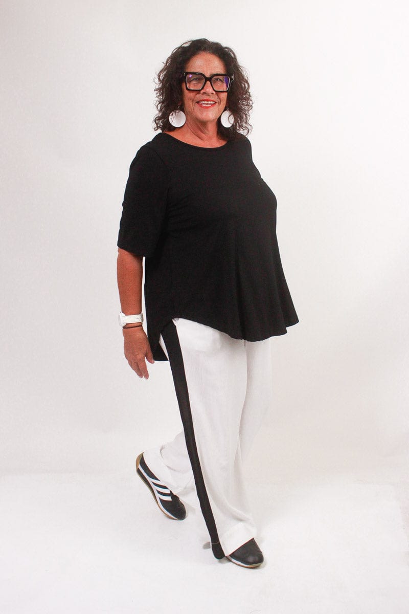 TCD TCD EXCLUSIZE Athleisure Pant - Cream/Black Stripe Shop