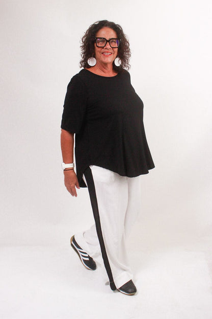 TCD TCD EXCLUSIZE Athleisure Pant - Cream/Black Stripe Shop