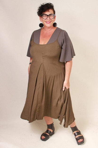 TCD TCD Flared Sleeve Wrap Cardi - Grey Shop