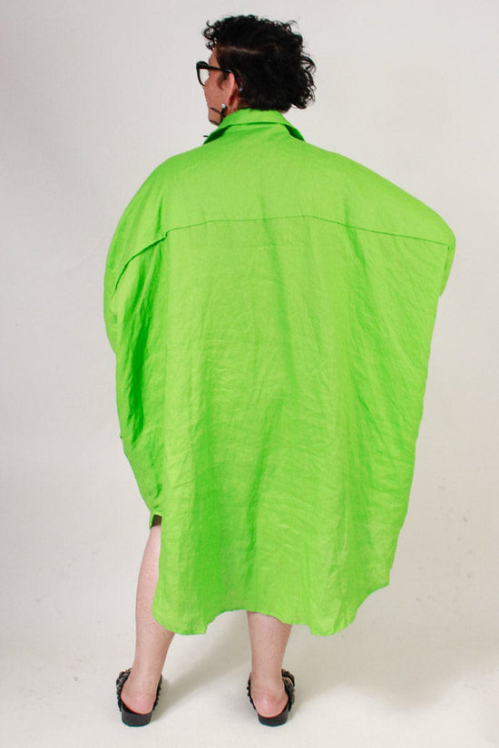 TCD TCD Georgie Shirt - Neon Green Linen Shop