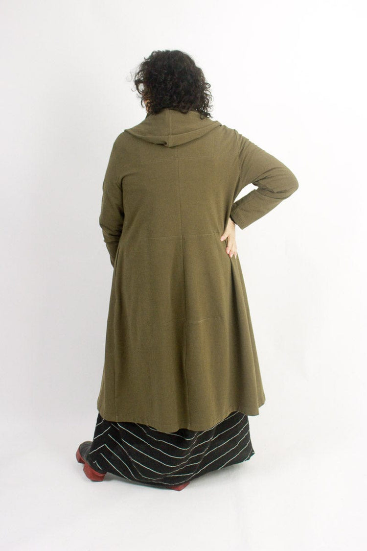 TCD TCD - Hooded Artist Cardigan - Khaki Shop