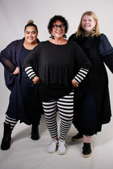 TCD TCD Leggings - Big Stripe B&W Shop